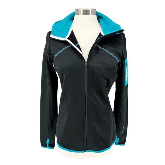 ORTOVOX Fleece Lined Full Zip Knit Hoodie Women's L - Picture 5 of 13